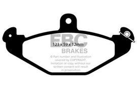 EBC 08+ Lotus 2-Eleven 1.8 Supercharged Redstuff Rear Brake Pads - Corvette Realm