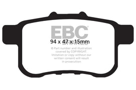 EBC 09-14 Acura TSX 2.4 Greenstuff Rear Brake Pads - Corvette Realm