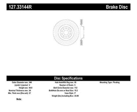 StopTech Slotted & Drilled Sport Brake Rotor - Corvette Realm