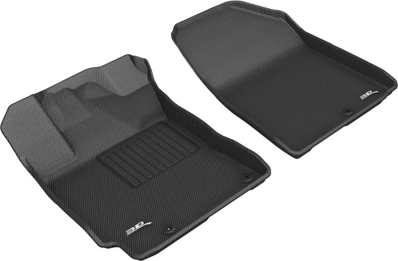 3D MAXpider 2019-2020 Kia Forte Kagu 1st Row Floormat - Black - Corvette Realm