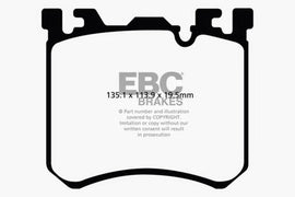 EBC 10-13 BMW X5M 4.4 Twin Turbo Redstuff Front Brake Pads - Corvette Realm