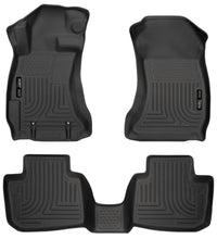 Load image into Gallery viewer, Husky Liners Subaru 12-14 Impreza/2015 WRX/STi WeatherBeater Combo Front&amp;2nd Row Black Floor Liners - Corvette Realm