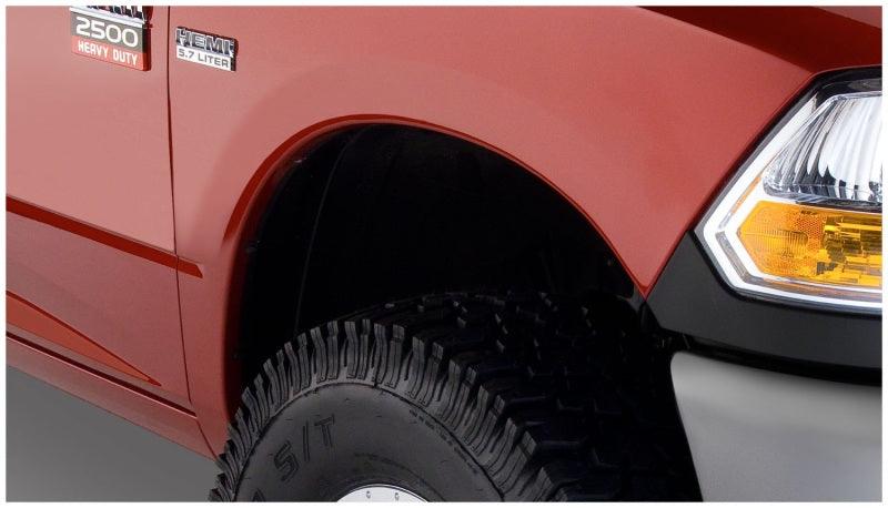 Bushwacker 10-18 Dodge Ram 2500 Fleetside Extend-A-Fender Style Flares 4pc 76.3/98.3in Bed - Black - Corvette Realm