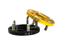 Load image into Gallery viewer, ISC Suspension 5x100 to 5x114 15mm Wheel Adapters Black - Set of 4
