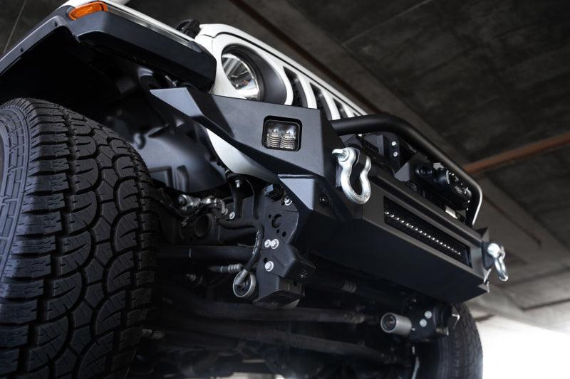 DV8 Offroad 18-23 Jeep Wrangler JL / 20-23 Jeep Gladiator JT FS-7 Mid-Width Winch Front Bumper - Corvette Realm