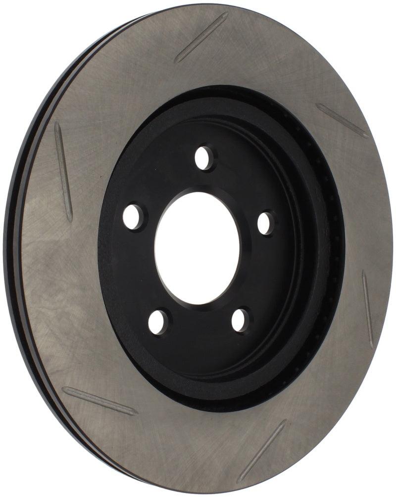 StopTech Power Slot 05-10 Mustang V6/4.0L / GT V8-4.6L Rear Left Slotted Rotor - Corvette Realm