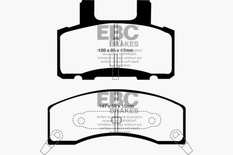 EBC 90-93 Chevrolet C20 8600 LB Greenstuff Front Brake Pads - Corvette Realm