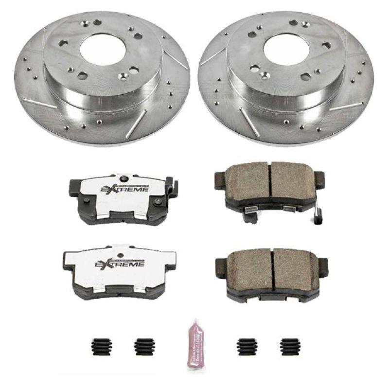 Power Stop 13-15 Acura ILX Rear Z26 Street Warrior Brake Kit - Corvette Realm