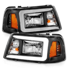 Load image into Gallery viewer, ANZO 2001-2011 Ford Ranger Crystal Headlights w/ Light Bar Black Housing - Corvette Realm