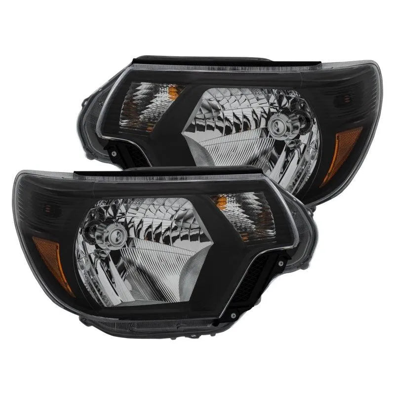 ANZO 2012-2015 Toyota Tacoma Crystal Headlights Black - Corvette Realm