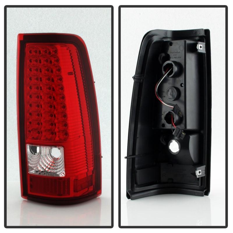 Xtune Chevy Silverado 1500/2500/3500 99-02 LED Tail Lights Red Clear ALT-ON-CS99-LED-RC - Corvette Realm