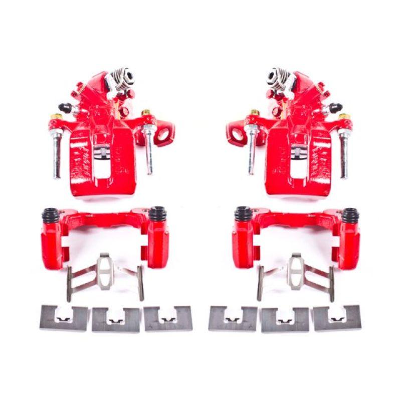 Power Stop 06-11 Acura CSX Rear Red Calipers w/Brackets - Pair - Corvette Realm
