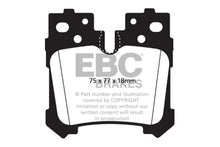 Load image into Gallery viewer, EBC 07+ Lexus LS460 4.6 Yellowstuff Rear Brake Pads - Corvette Realm