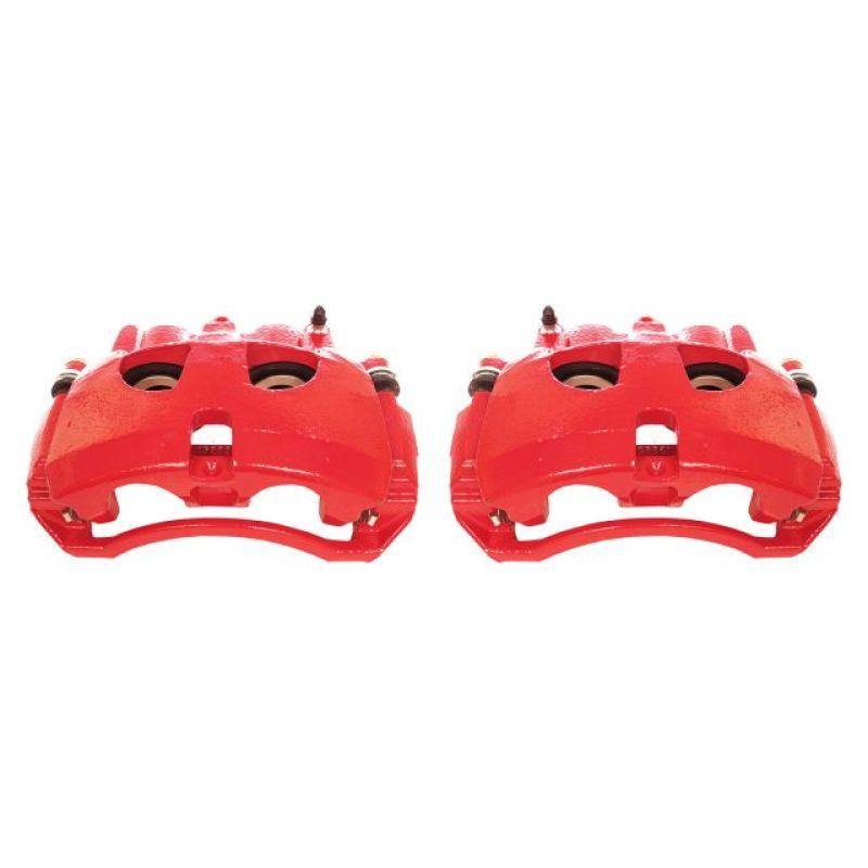 Power Stop 09-10 Dodge Ram 2500 Front Red Calipers w/Brackets - Pair - Corvette Realm