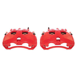 Power Stop 09-10 Dodge Ram 2500 Front Red Calipers w/Brackets - Pair - Corvette Realm