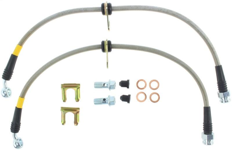 StopTech 13-13 Honda Civic EX Rear SS Brake Lines - Corvette Realm