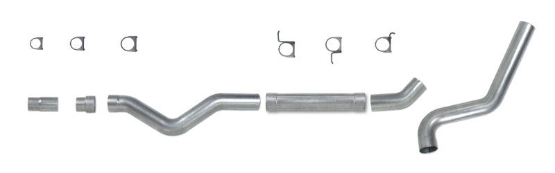 Diamond Eye KIT 5in CB MFLR RPLCMENT PIPE SGL AL: 2006-2007.5 CHEVY 6.6L 2500/3500 - Corvette Realm