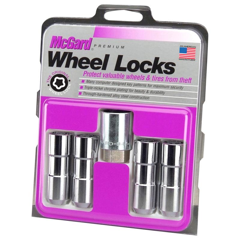 McGard Wheel Lock Nut Set - 4pk. (Cone Seat Duplex) 9/16-18 / 7/8 Hex / 2.5in. Length - Chrome - Corvette Realm