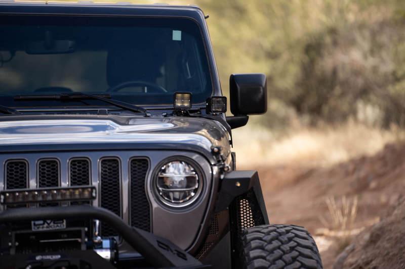 DV8 Offroad 18-22 Jeep Gladiator JT Cowl Light Bar Bracket - Corvette Realm