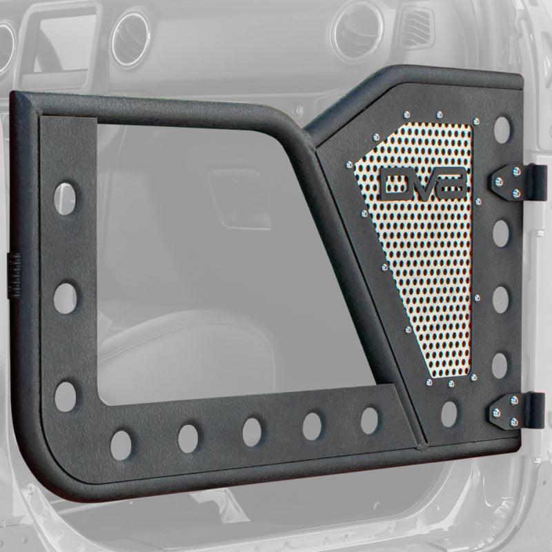 DV8 Offroad Jeep 18+ Wrangler JL / 20+ Gladiator JT Front Rock Doors w/ Perforated Aluminum Mesh - Corvette Realm