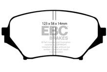 Load image into Gallery viewer, EBC 06-15 Mazda Miata MX5 2.0 Yellowstuff Front Brake Pads - Corvette Realm