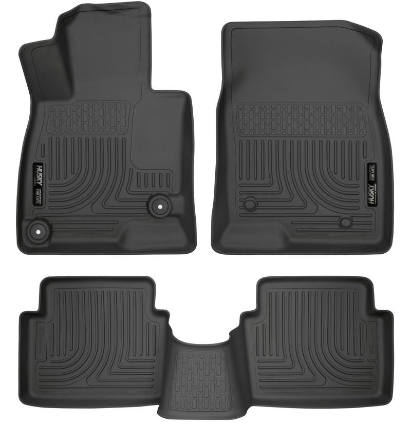 Husky Liners WeatherBeater 14 Mazda 3 Hatch&Sedan Front & Second Row Black Floor Liners - Corvette Realm