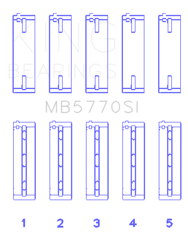 King Nissan/Infiniti VK45 - VK50 - VK56 Main Bearing Set - Size STD