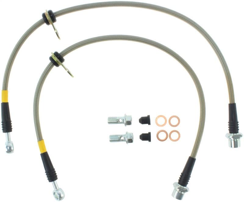 StopTech 94-99 Celica GT Rear Stainless Steel Brake Lines - Corvette Realm