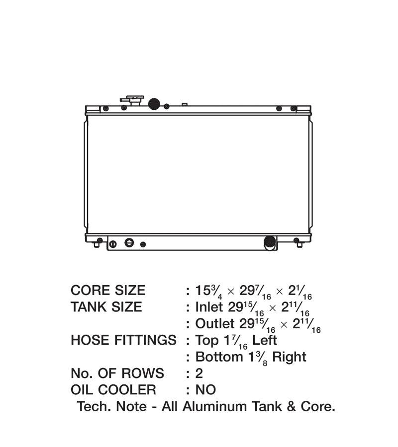 CSF 93-98 Toyota Supra Radiator - Corvette Realm