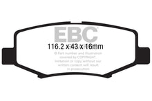 Load image into Gallery viewer, EBC 06-11 Dodge Nitro 3.7 Greenstuff Rear Brake Pads - Corvette Realm