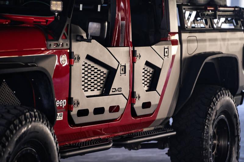 DV8 Offroad 18-22 Jeep Wrangler JL/JT Spec Series Half Doors - Front Set - Corvette Realm