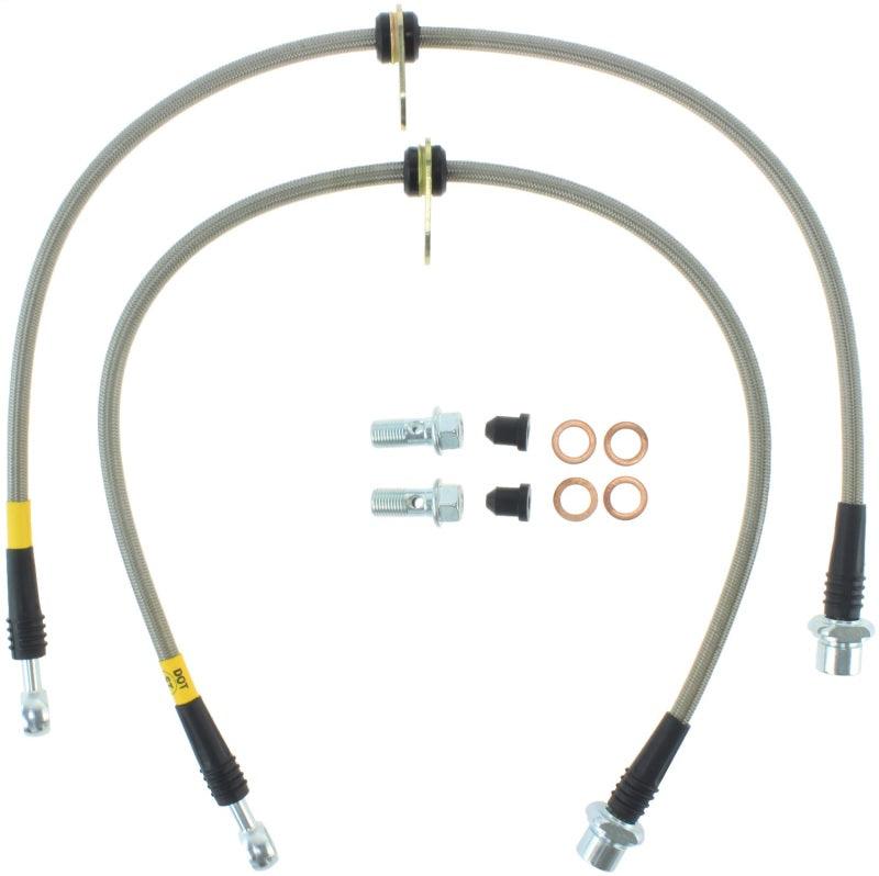 StopTech 02-12 Toyota Camry Coupe/Sedan / 04-08 Solara Rear Stainless Steel Brake Lines - Corvette Realm