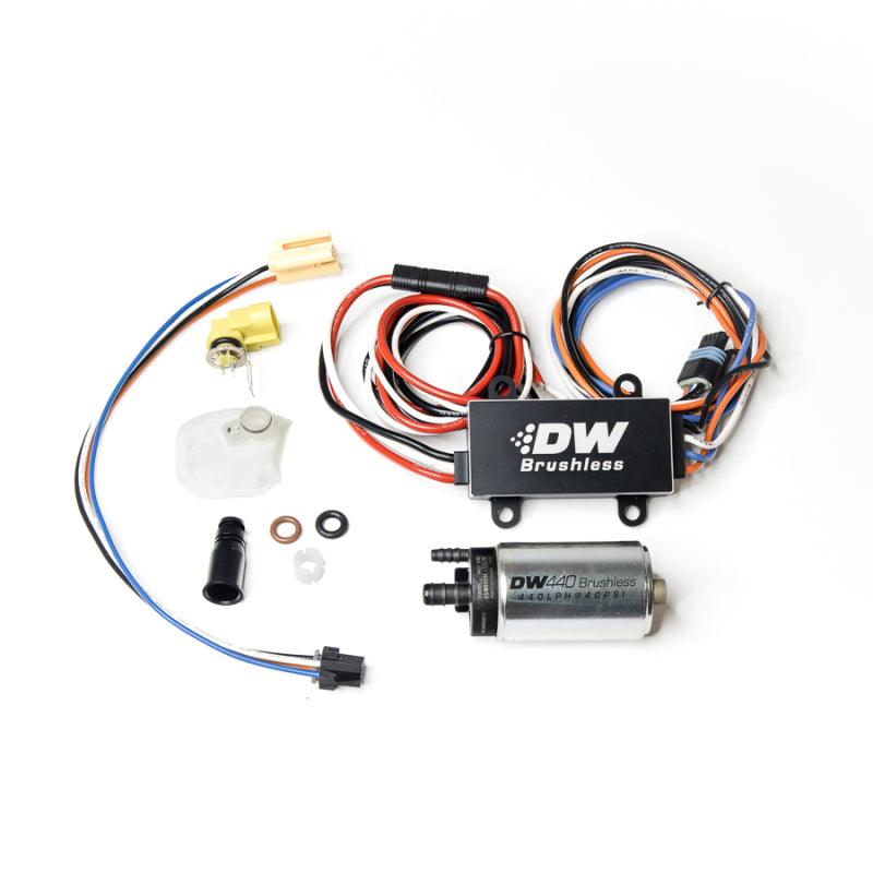 DeatschWerks DW440 440lph Brushless Fuel Pump Single/Dual Controller w/ Install Kit 08-14 Subaru WRX - Corvette Realm