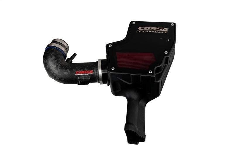 Corsa 18-23 Ford Mustang GT 5.0L V8 Forged Carbon Fiber Air Intake w/ DryTech 3D No Oil - Corvette Realm