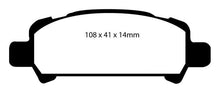 Load image into Gallery viewer, EBC 02-06 Subaru Baja 2.5 Yellowstuff Rear Brake Pads - Corvette Realm