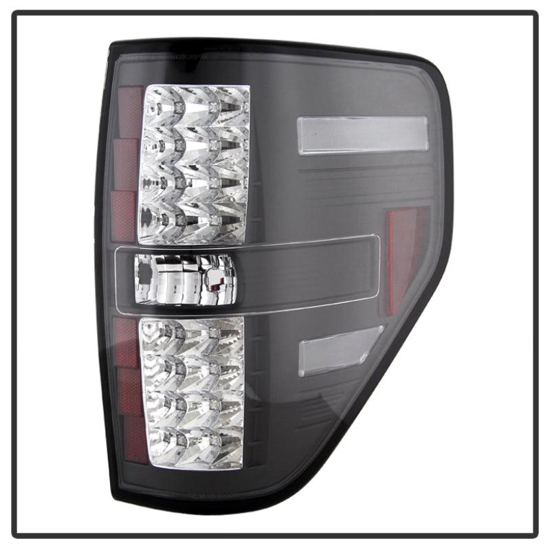 Spyder Ford F150 09-14 LED Tail Lights Black ALT-YD-FF15009-LED-BK - Corvette Realm