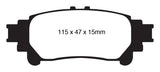 EBC 13+ Lexus GS350 3.5 RWD Yellowstuff Rear Brake Pads