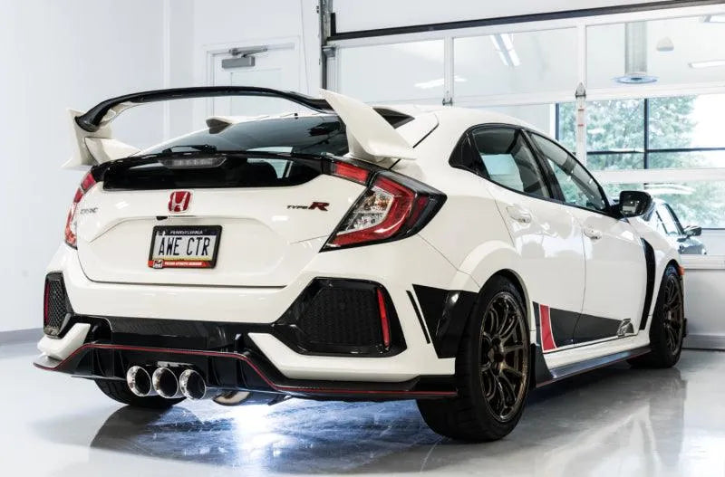 AWE Tuning 2017+ Honda Civic Type R Track Edition Exhaust w/Front Pipe & Triple Chrome Silver Tips - Corvette Realm