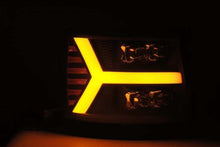 Load image into Gallery viewer, AlphaRex 07-13 Chevy 1500HD(NewBody) NOVA LED Proj Headlight Plank Sty Glos Blk w/Activ Lite/Seq Sig - Corvette Realm