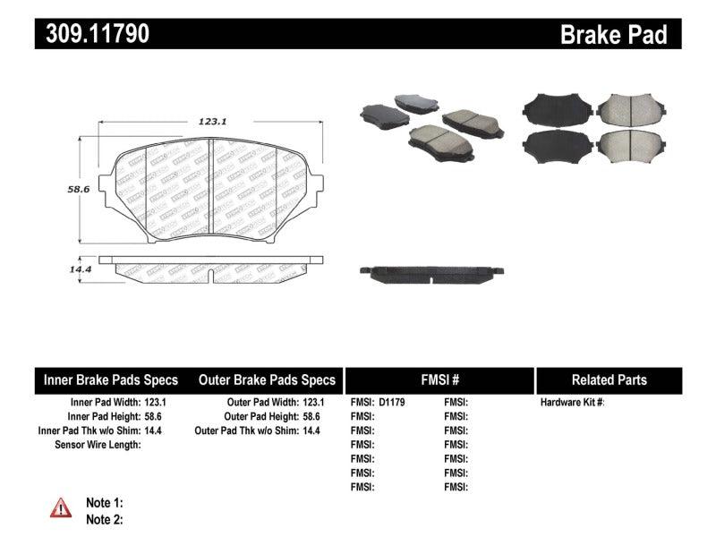 StopTech Performance 06-08 Mazda Miata MX-5 Front Brake Pads - Corvette Realm