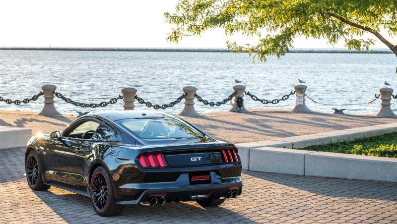 Corsa 15-16 Ford Mustang GT 5.0 3in Cat Back Exhaust Black Quad Tips (Xtreme) - Corvette Realm