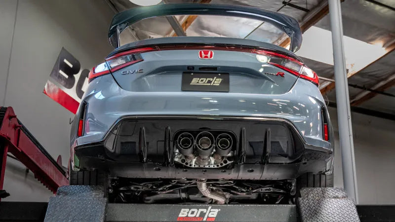 Borla 23-25 Honda Civic Type R MT ATAK Catback Exhaust w/ 4in Black Anodized Carbon Fiber Tips