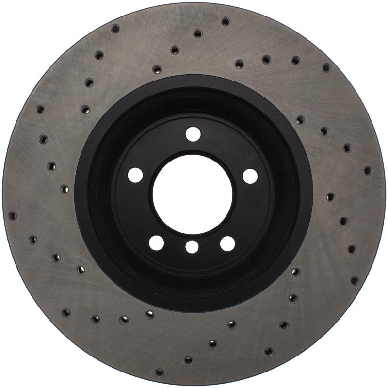 StopTech 07-10 BMW 335i Cross Drilled Left Front Rotor - Corvette Realm