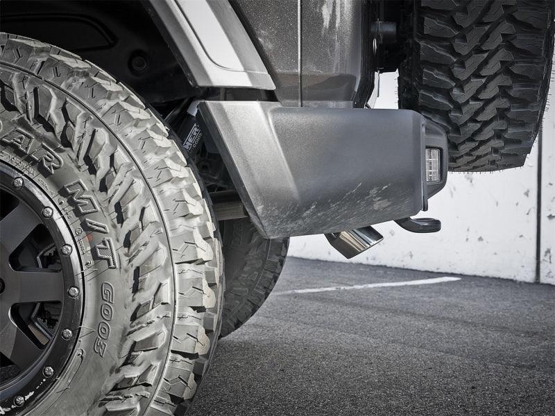 aFe MACH Force-Xp Axle-Back Exhaust System w/Polished Tip 18-20 Jeep Wrangler L4-2.0T / V6-3.6L - Corvette Realm