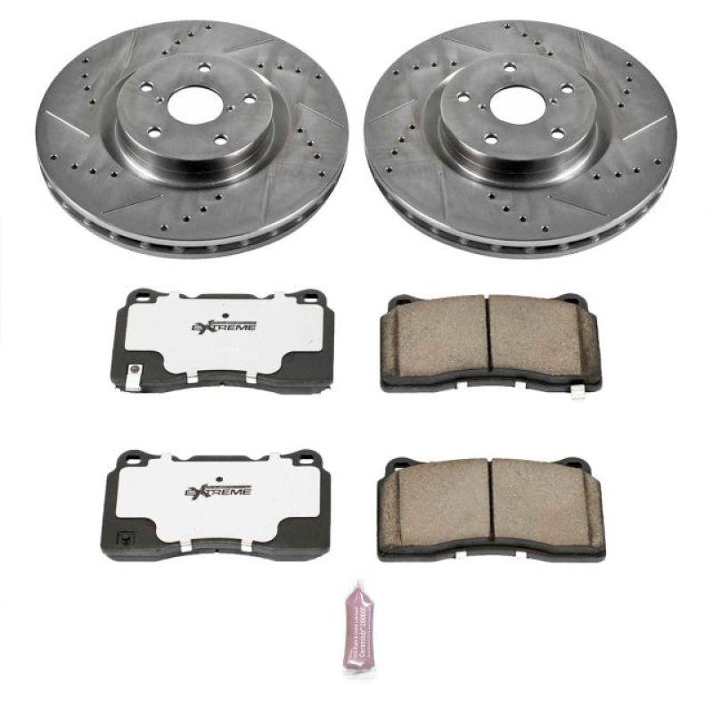 Power Stop 05-14 Subaru Impreza Front Z26 Street Warrior Brake Kit - Corvette Realm