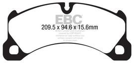 EBC 10+ Porsche Cayenne 3.6 Yellowstuff Front Brake Pads - Corvette Realm