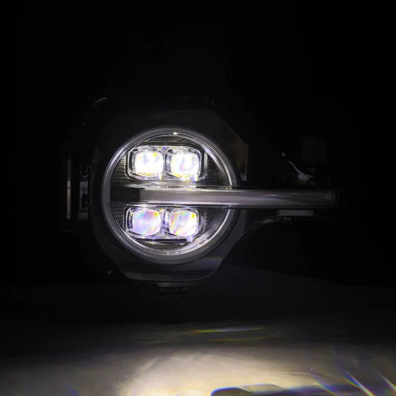 AlphaRex 21-23 Ford Bronco NOVA LED Projector Headlights Black - Corvette Realm
