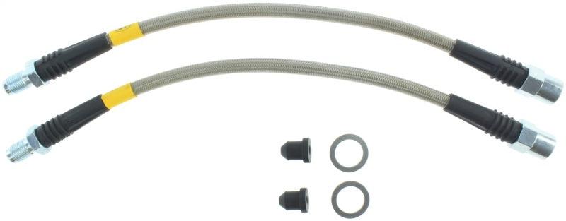 StopTech 03-09 Mercedes E55/E63 / 03-10 E320/E350 Coupe / 03-09 E500/E550 Rear SS Brake Line Kit - Corvette Realm