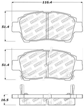 Load image into Gallery viewer, StopTech Performance 00-05 Spyder MR2 / 00 Celica GT / 04-07 xA/xB Front Brake Pads - Corvette Realm