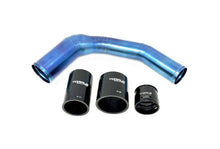 Load image into Gallery viewer, Torque Solution 2022+ Subaru WRX / 19-23 Subaru Ascent Titanium Top Mount Charge Pipe - Burnt Blue - Corvette Realm